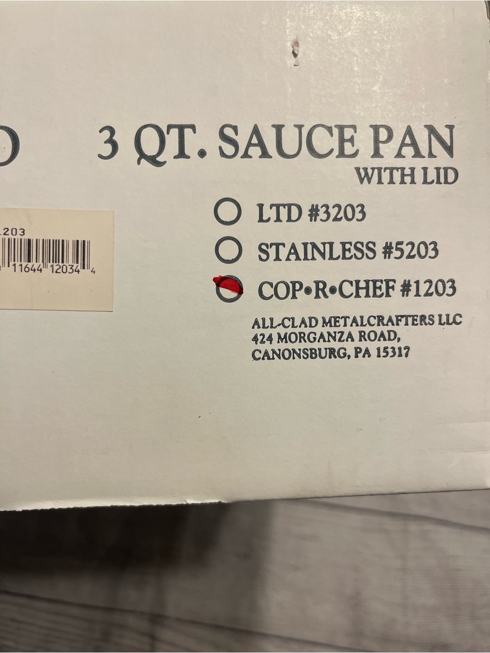 All-Clad New Copper chef 3 Qt sauce Pan - Picture 8 of 8